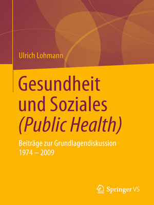 Gesundheit und Soziales (Public Health) - ebook